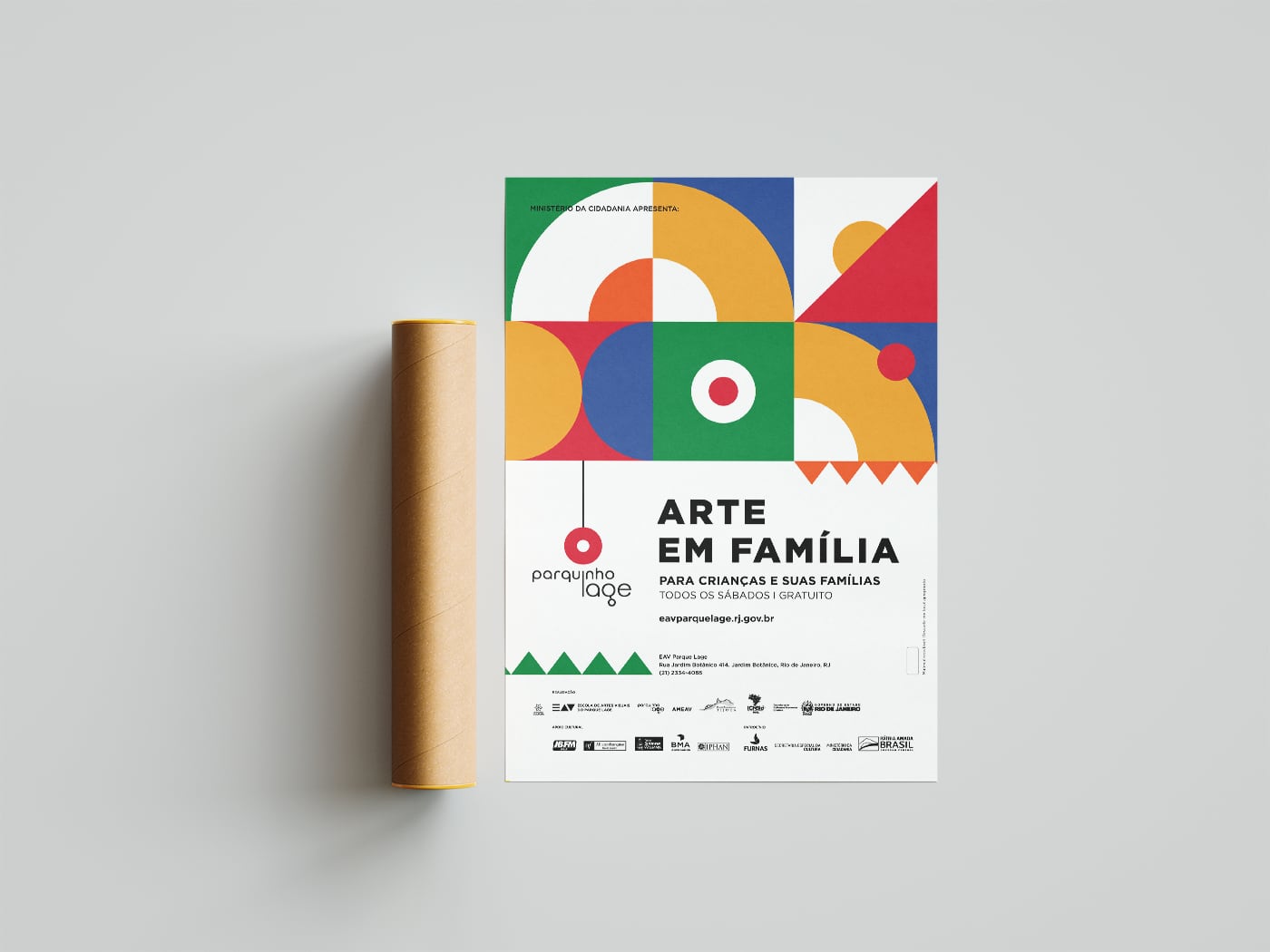 cartaz EAV Parque Lage - Arte em família