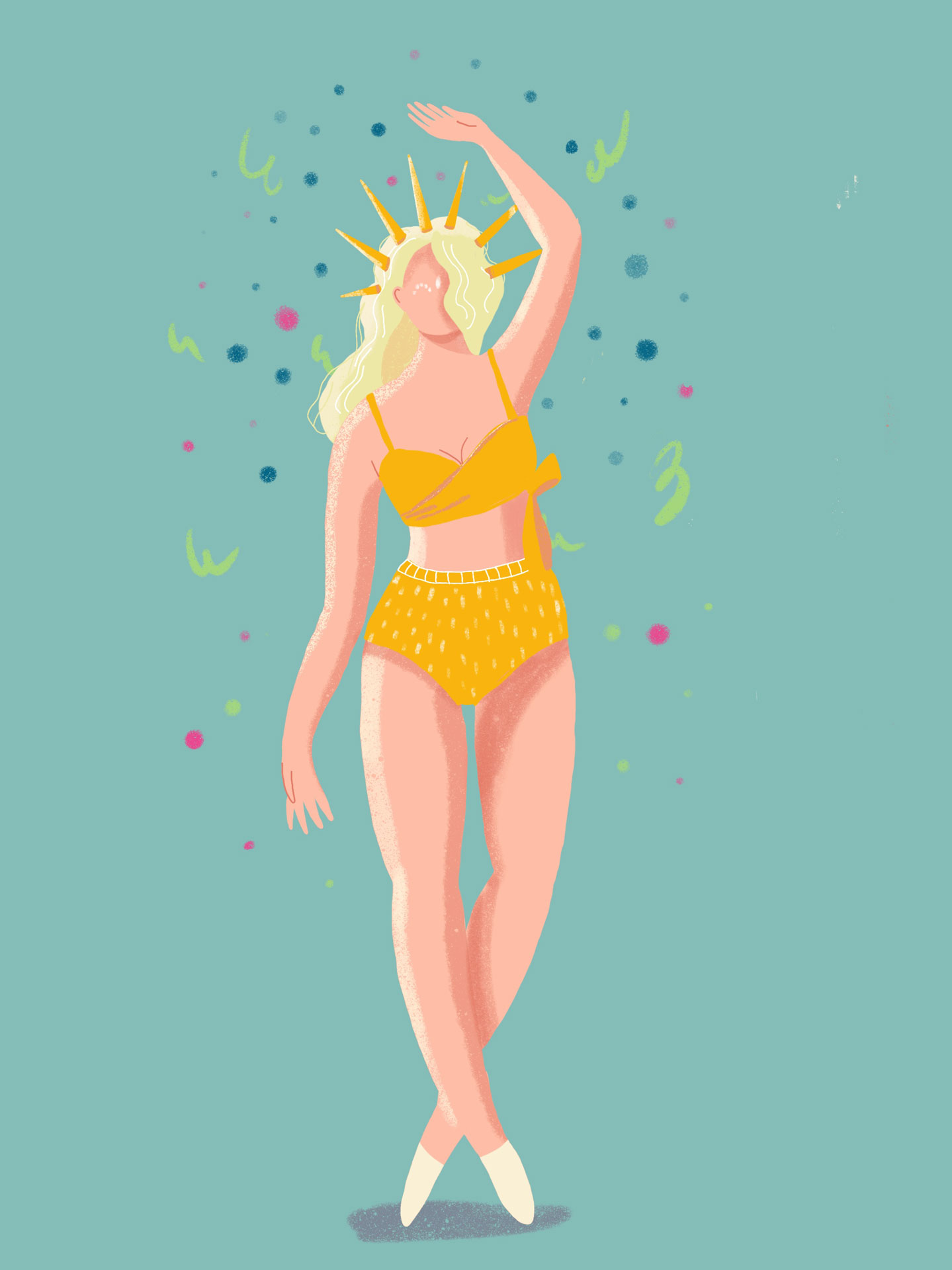 Carnival girl sun costume